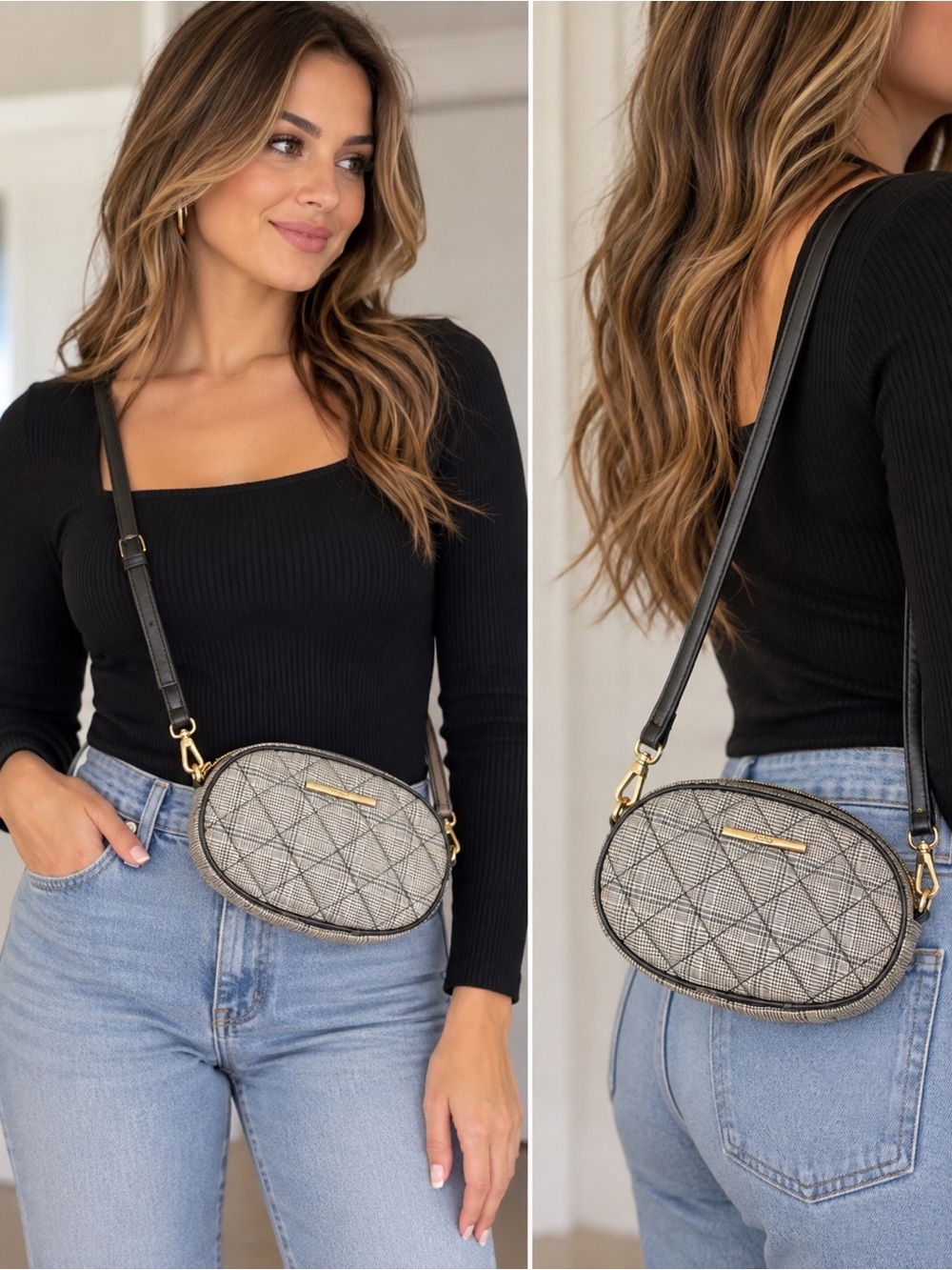 AldoQuilted Oval Crossbody